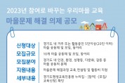 경기도평생교육진흥원, ‘참여로 바꾸는 우리마을 교육’ 참여단체 모집